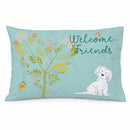 Welcome Friends Maltese Standard Pillowcase Lightweight Super Soft Easy Care Decorative Artwork Pillowcase, Standard