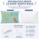 Welcome Friends Yorkie Standard Pillowcase Lightweight Super Soft Easy Care Decorative Artwork Pillowcase, Standard