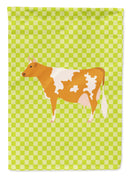 Guernsey Cow  Green House Flag 28x40 Porch Sleeve Pole Decorative Outside Yard Banner Artwork Wall Hanging, Polyester