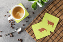 Ankole-Watusu Cow Green Foam Coaster  BB7649FC