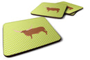 Ankole-Watusu Cow Green Foam Coaster  BB7649FC