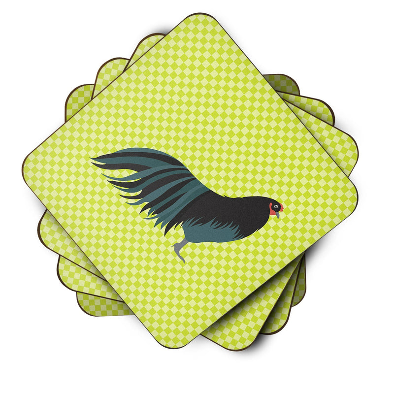 Sumatra Chicken Green Foam Coaster Set of 4 BB7659FC