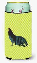 Sumatra Chicken Green Tall Boy Hugger Can Cooler Sleeve Machine Washable Drink Collapsible Insulator Beverage Insulated Holder