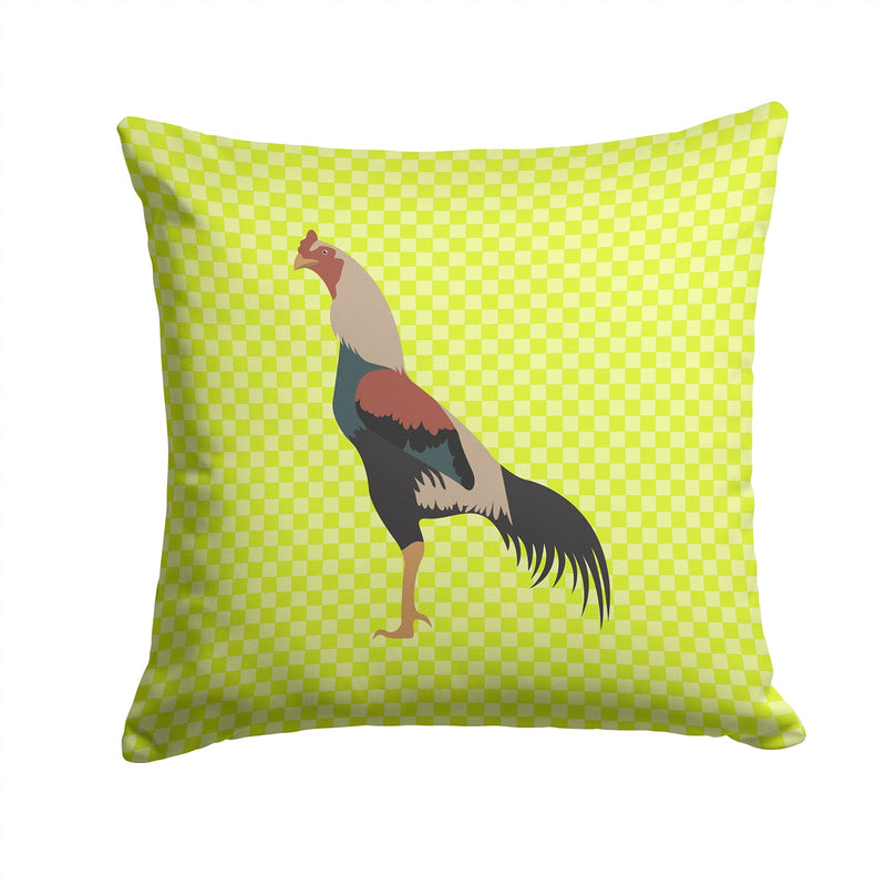 Kulang Chicken Green Fabric Decorative Pillow BB7664PW1414