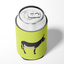 American Mammoth Jack Donkey Green Can or Bottle Hugger BB7670CC