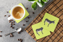American Mammoth Jack Donkey Green Foam Coaster  BB7670FC