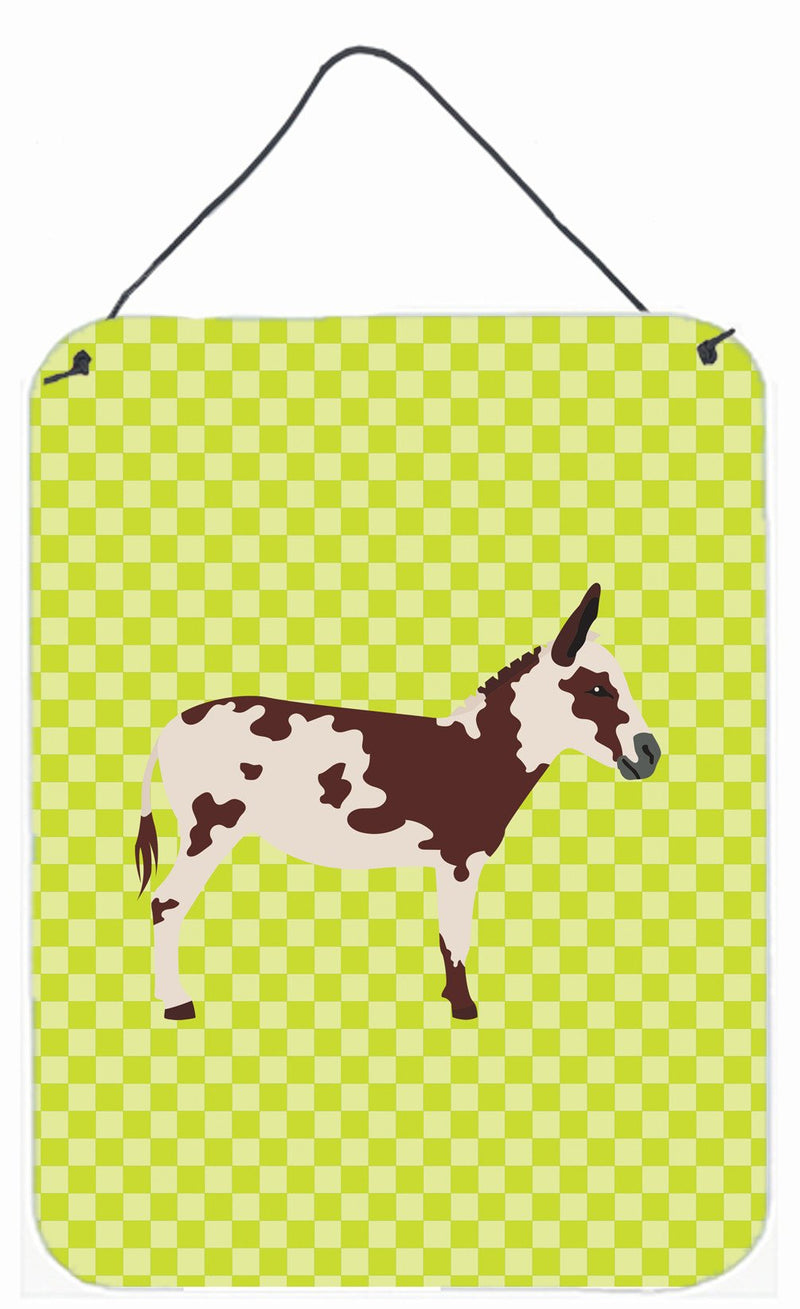 American Spotted Donkey Green Wall or Door Hanging Prints BB7677DS1216