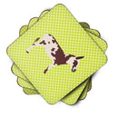 American Spotted Donkey Green Foam Coaster  BB7677FC
