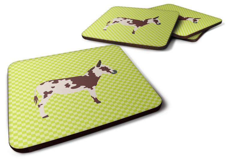 American Spotted Donkey Green Foam Coaster  BB7677FC