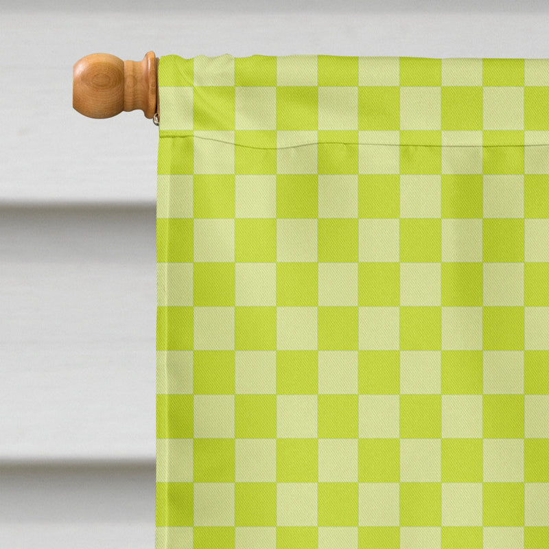 Poitou Poiteuin Donkey Green Flag Canvas House Size BB7678CHF