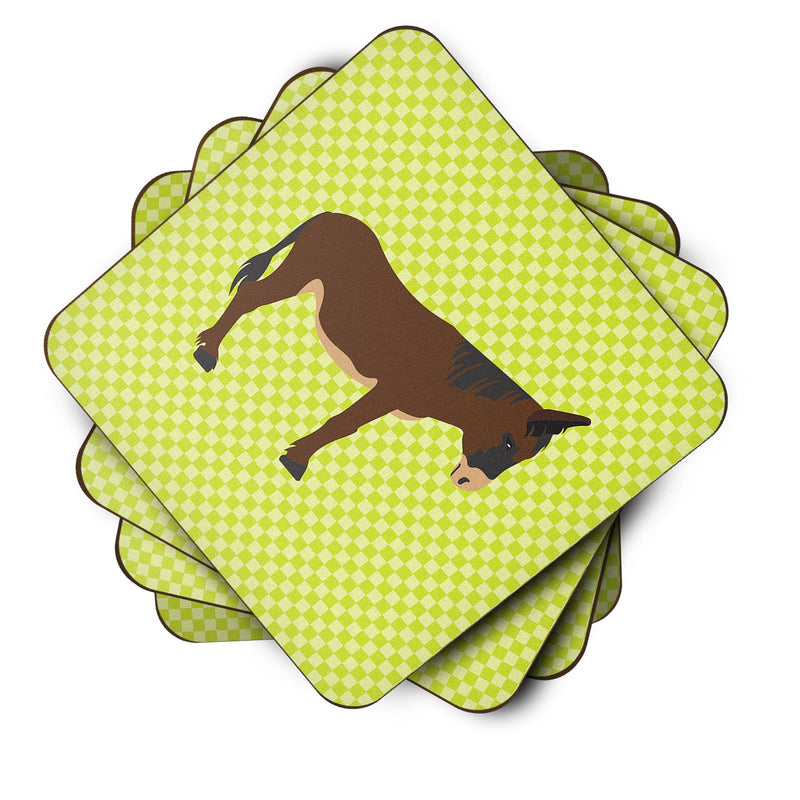 Zamorano-Leones Donkey Green Foam Coaster Set of 4 BB7679FC