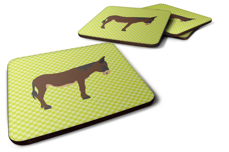 Zamorano-Leones Donkey Green Foam Coaster Set of 4 BB7679FC