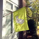 Crested Duck Green House Flag 28x40 Porch Sleeve Pole Decorative Outside Yard Banner Artwork Wall Hanging, Polyester