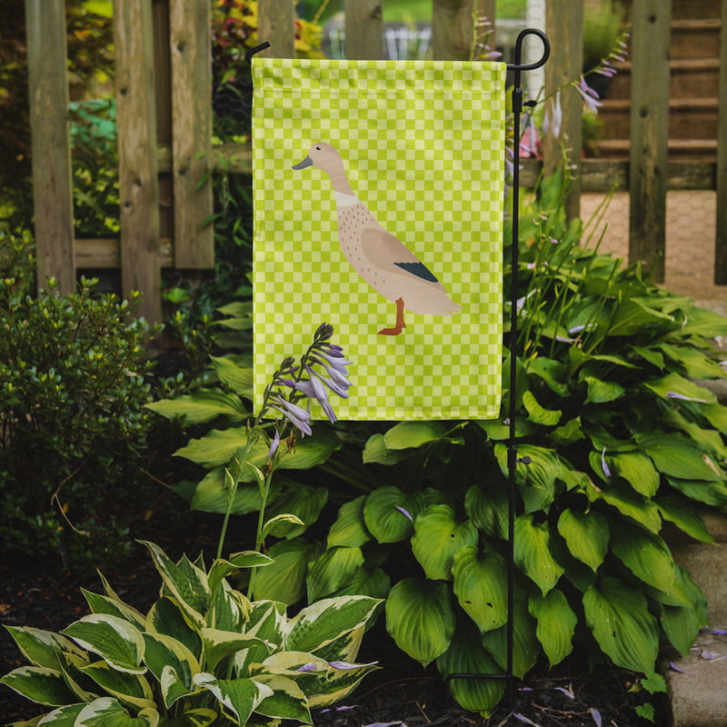 West Harlequin Duck Green Garden Flag - Outdoor Decorative Yard Flag