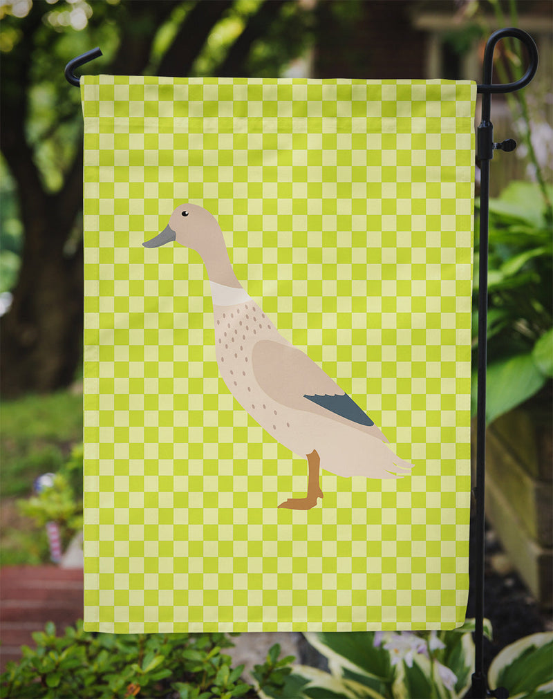 West Harlequin Duck Green Garden Flag - Outdoor Decorative Yard Flag
