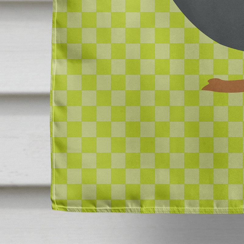 Blue Swedish Duck Green Flag Canvas House Size BB7688CHF