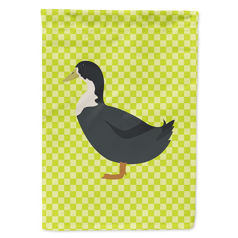Blue Swedish Duck Green Flag Canvas House Size BB7688CHF
