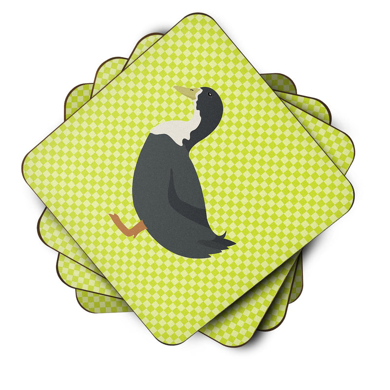 Blue Swedish Duck Green Foam Coaster  BB7688FC