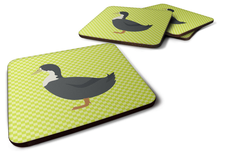 Blue Swedish Duck Green Foam Coaster  BB7688FC