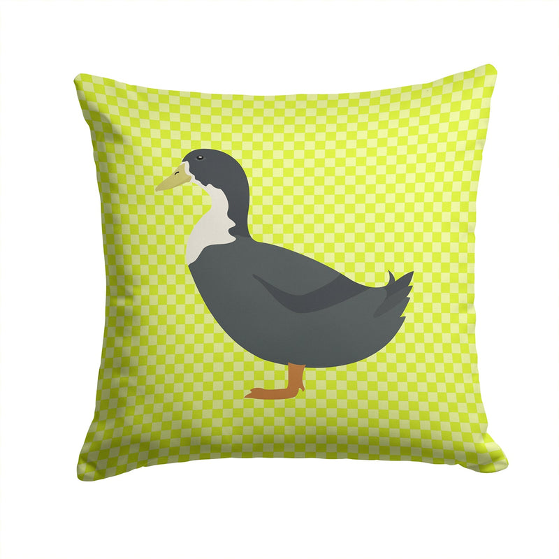 Blue Swedish Duck Green Fabric Decorative Pillow BB7688PW1414