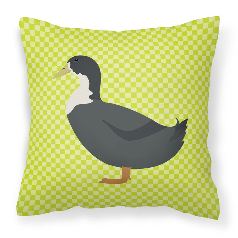 Blue Swedish Duck Green Fabric Decorative Pillow BB7688PW1818