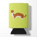 Weasel Green Can or Bottle Hugger Cooler Sleeve for Standard 12 oz Cans, Insulated Foam Beer & Soda Can Hugger Reusable