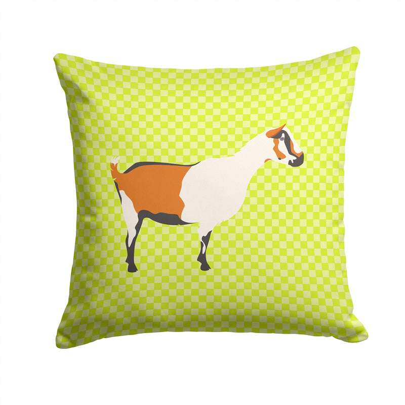 Alpine Goat Green Throw Pillow - 14x14 Decorative Pillow – Art for Your Home & Patio BB7706PW1414
