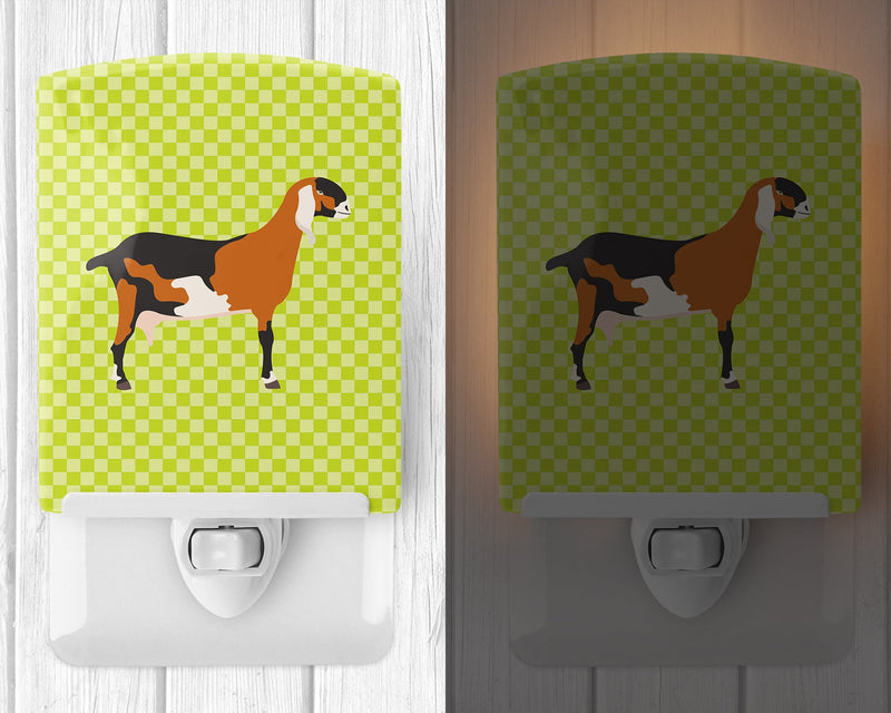 Anglo-nubian Nubian Goat Green Ceramic Night Light BB7709CNL