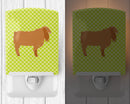 American Lamancha Goat Green Ceramic Night Light BB7711CNL