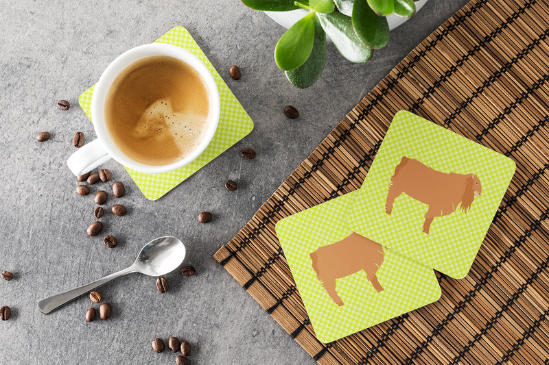 American Lamancha Goat Green Foam Coaster  BB7711FC
