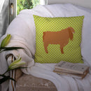 American Lamancha Goat Green Throw Pillow - 14x14 Decorative Pillow – Art for Your Home & Patio BB7711PW1414