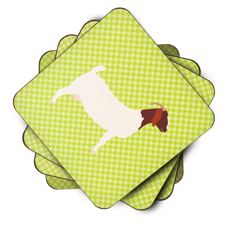 Boer Goat Green Foam Coaster  BB7712FC