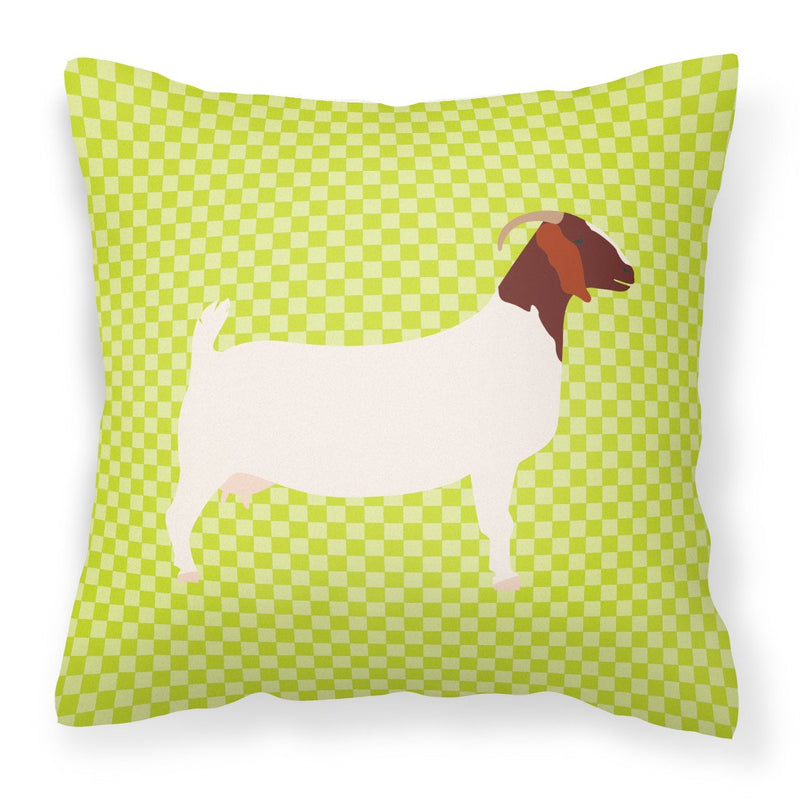 Boer Goat Green Fabric Decorative Pillow BB7712PW1818