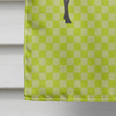Oberhasli Goat Green House Flag 28x40 Porch Sleeve Pole Decorative Outside Yard Banner Artwork Wall Hanging, Polyester