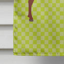 Jamnapari Goat Green House Flag 28x40 Porch Sleeve Pole Decorative Outside Yard Banner Artwork Wall Hanging, Polyester