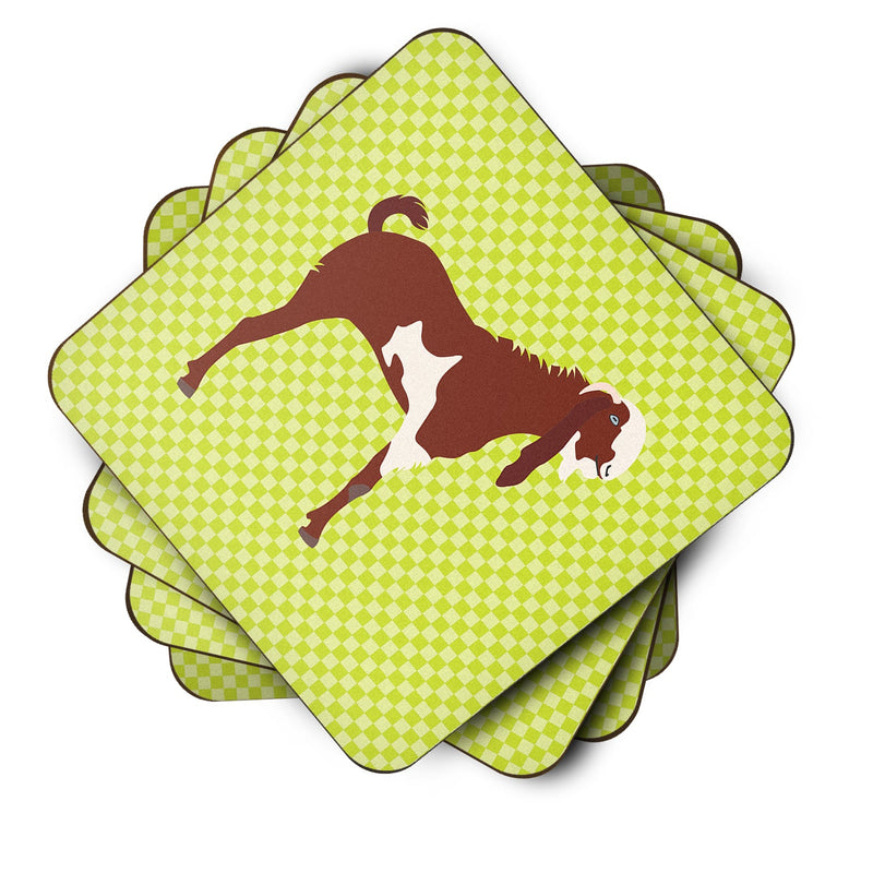 Jamnapari Goat Green Foam Coaster Set of 4 BB7716FC