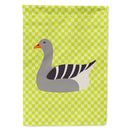Pilgrim Goose Green House Flag 28x40 Porch Sleeve Pole Decorative Outside Yard Banner Artwork Wall Hanging, Polyester