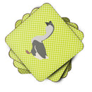 African Goose Green Foam Coaster  BB7725FC