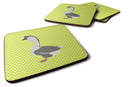 African Goose Green Foam Coaster  BB7725FC