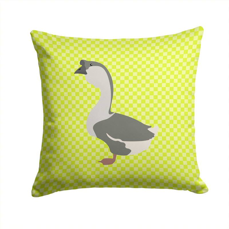 African Goose Green Fabric Decorative Pillow BB7725PW1414