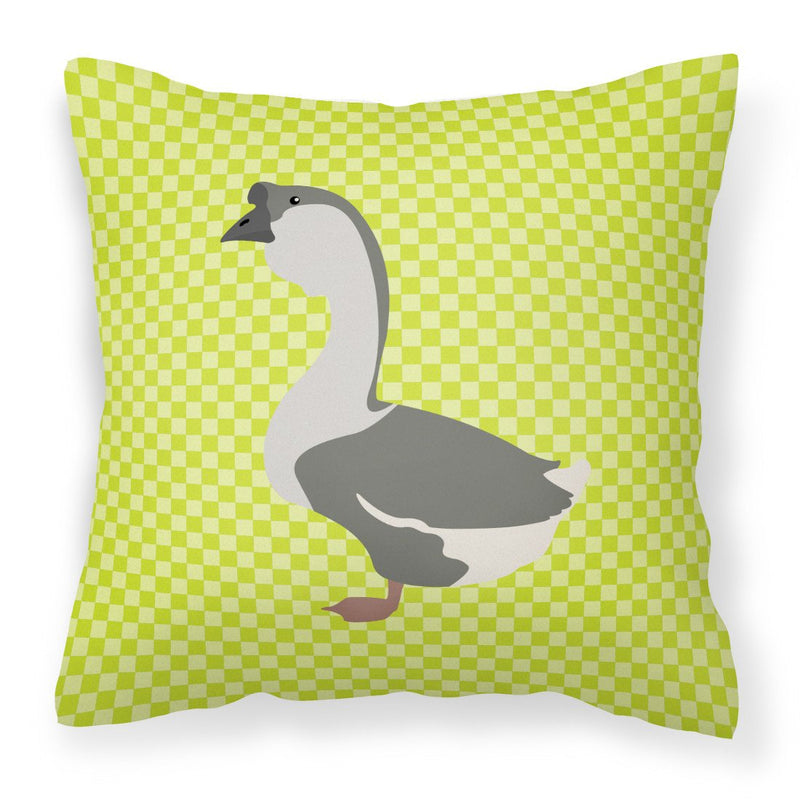 African Goose Green Fabric Decorative Pillow BB7725PW1818