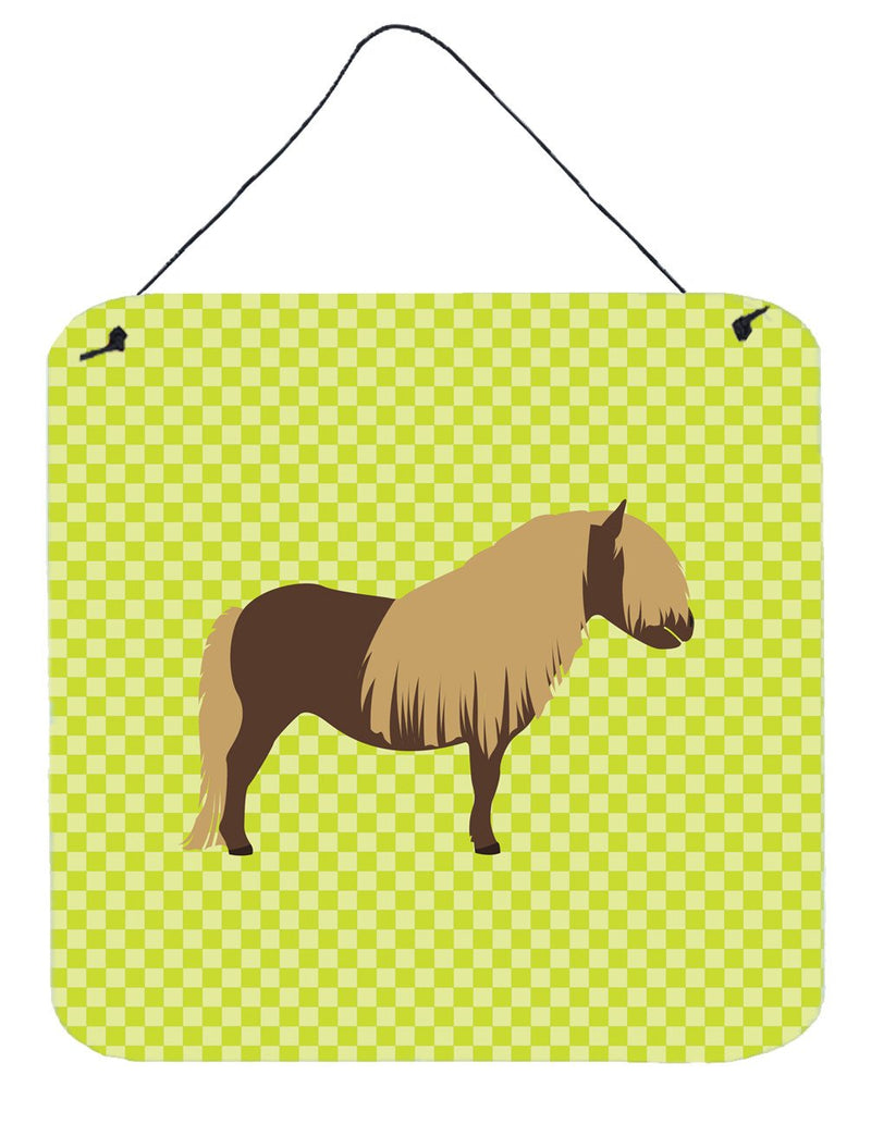 Shetland Pony Horse Green Wall or Door Hanging Prints BB7740DS66