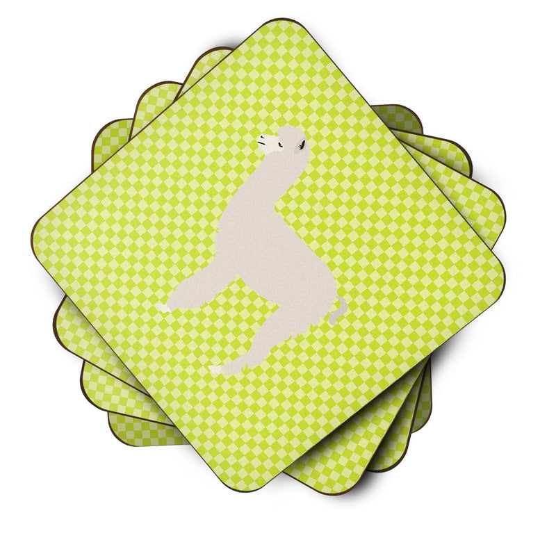 Alpaca Green Foam Coaster  BB7745FC