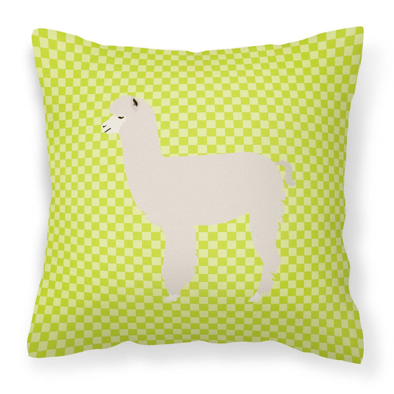 Alpaca Green Fabric Decorative Pillow BB7745PW1818