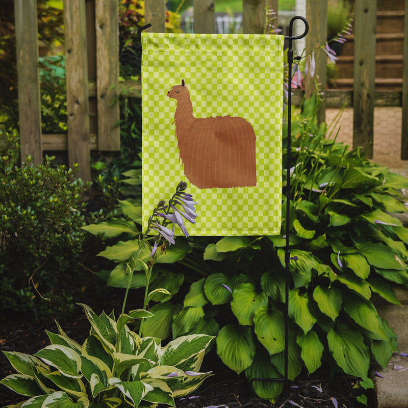 Alpaca Suri Green Flag Garden Size