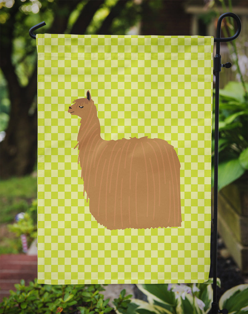 Alpaca Suri Green Flag Garden Size