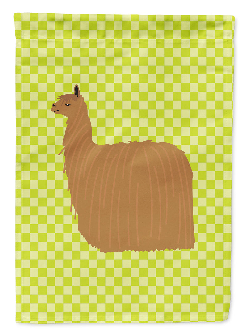 Alpaca Suri Green Flag Garden Size