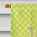 Common Ostrich Green House Flag 28x40 Porch Sleeve Pole Decorative Outside Yard Banner Artwork Wall Hanging, Polyester