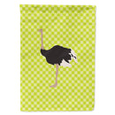 Common Ostrich Green House Flag 28x40 Porch Sleeve Pole Decorative Outside Yard Banner Artwork Wall Hanging, Polyester