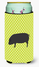Devon Large Black Pig Green Tall Boy Hugger Can Cooler Sleeve Machine Washable Drink Collapsible Insulator Beverage Insulated Holder